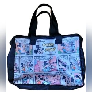 Disney Store Mickey & Minnie Comic Print Weekender Tote Bag